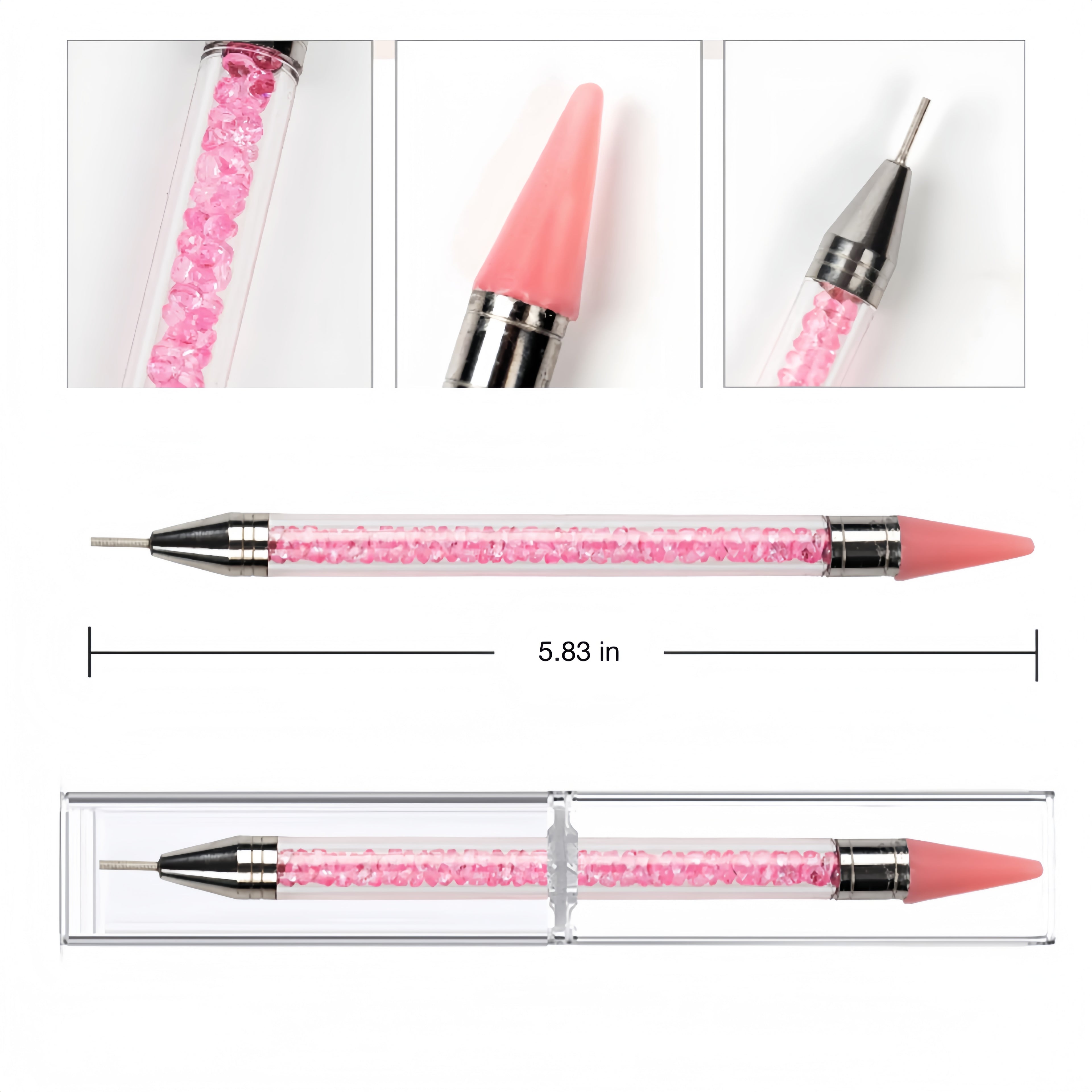 Double Head Rhinestone Picker Wax Pen: Gem Applicator Tool